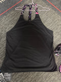 Camo/black singlet