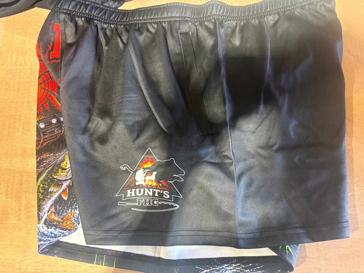 Footy shorts - Orange Hunter