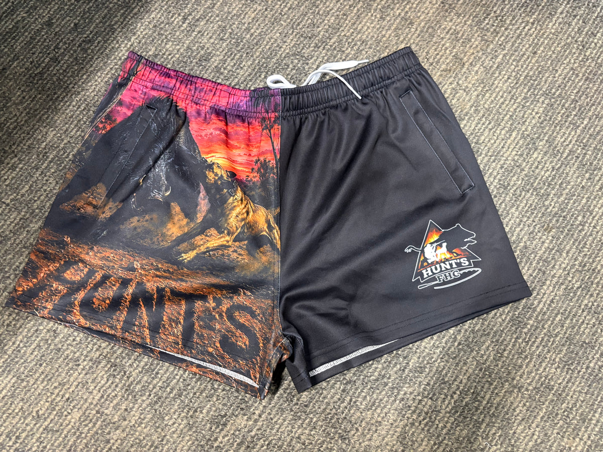 Footy shorts - Hunts pig