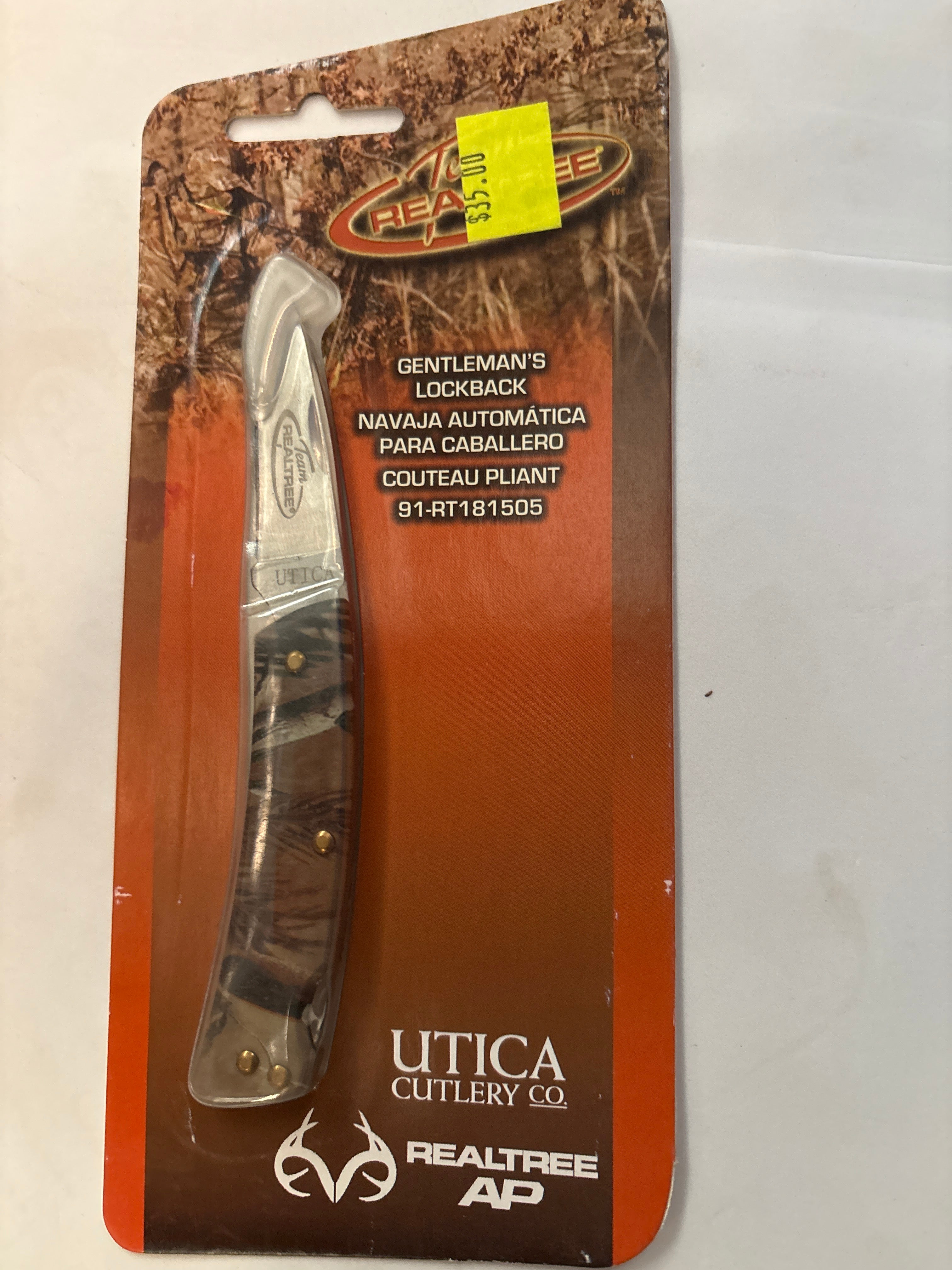 TEAM REALTREE 3” LOCKBACK