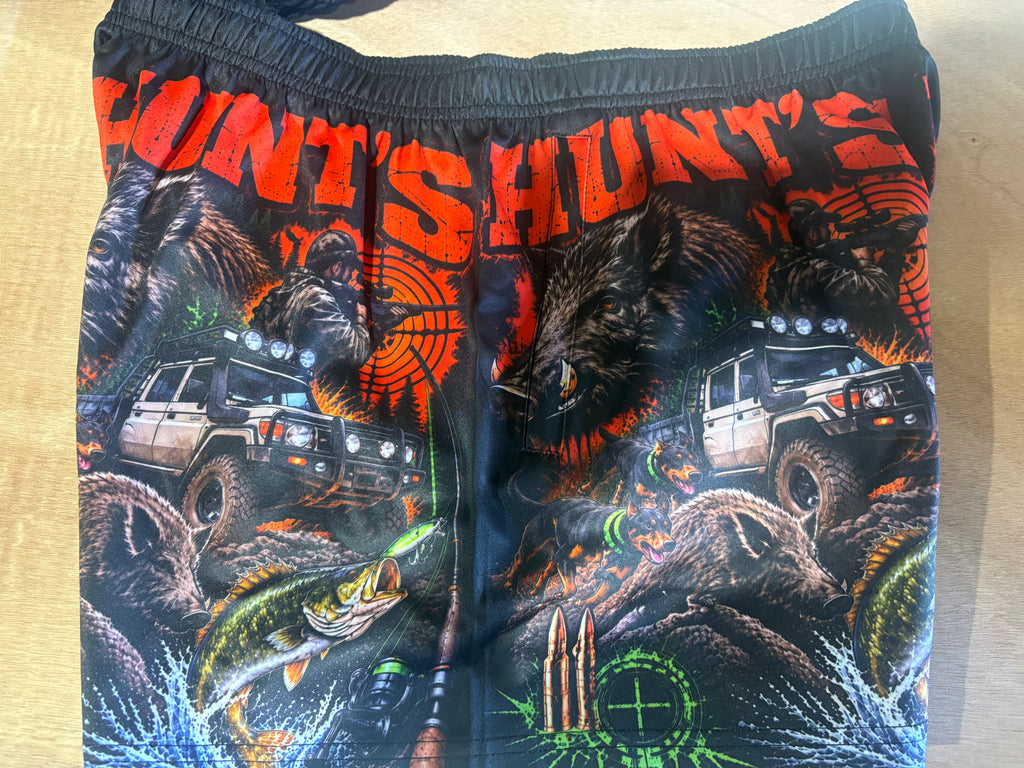 Footy shorts - Orange Hunter
