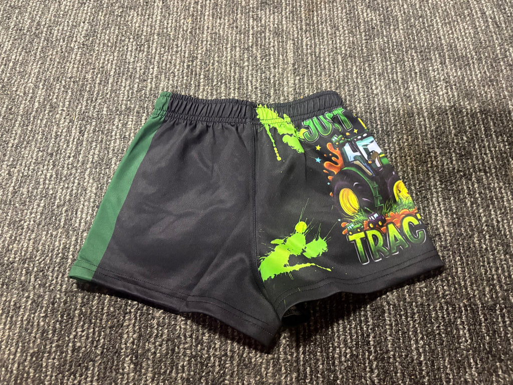 Footy shorts - just a boy who like tractors