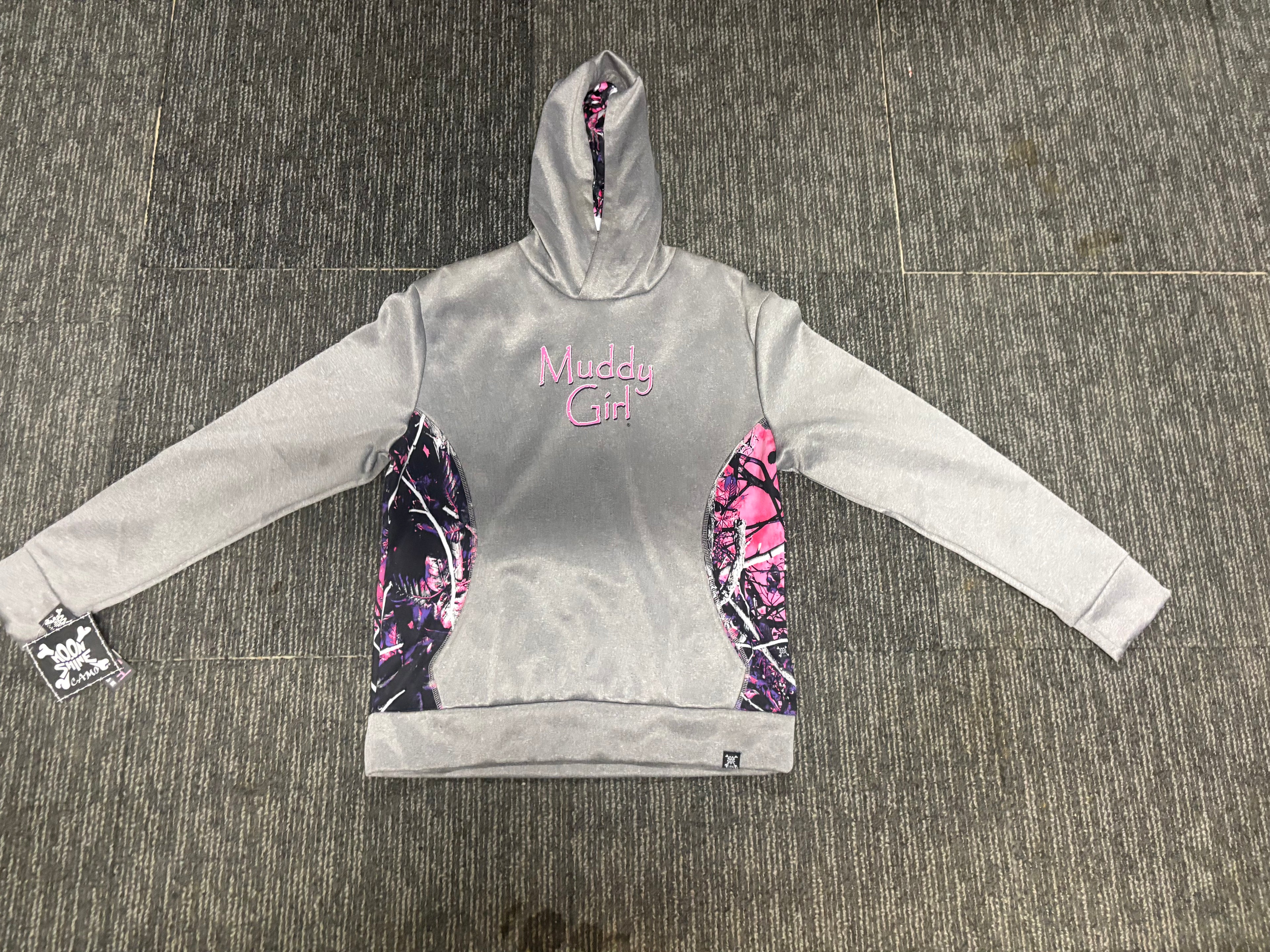 Grey camo muddy girl hoodie