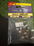 Ball sinkers size 1-4g