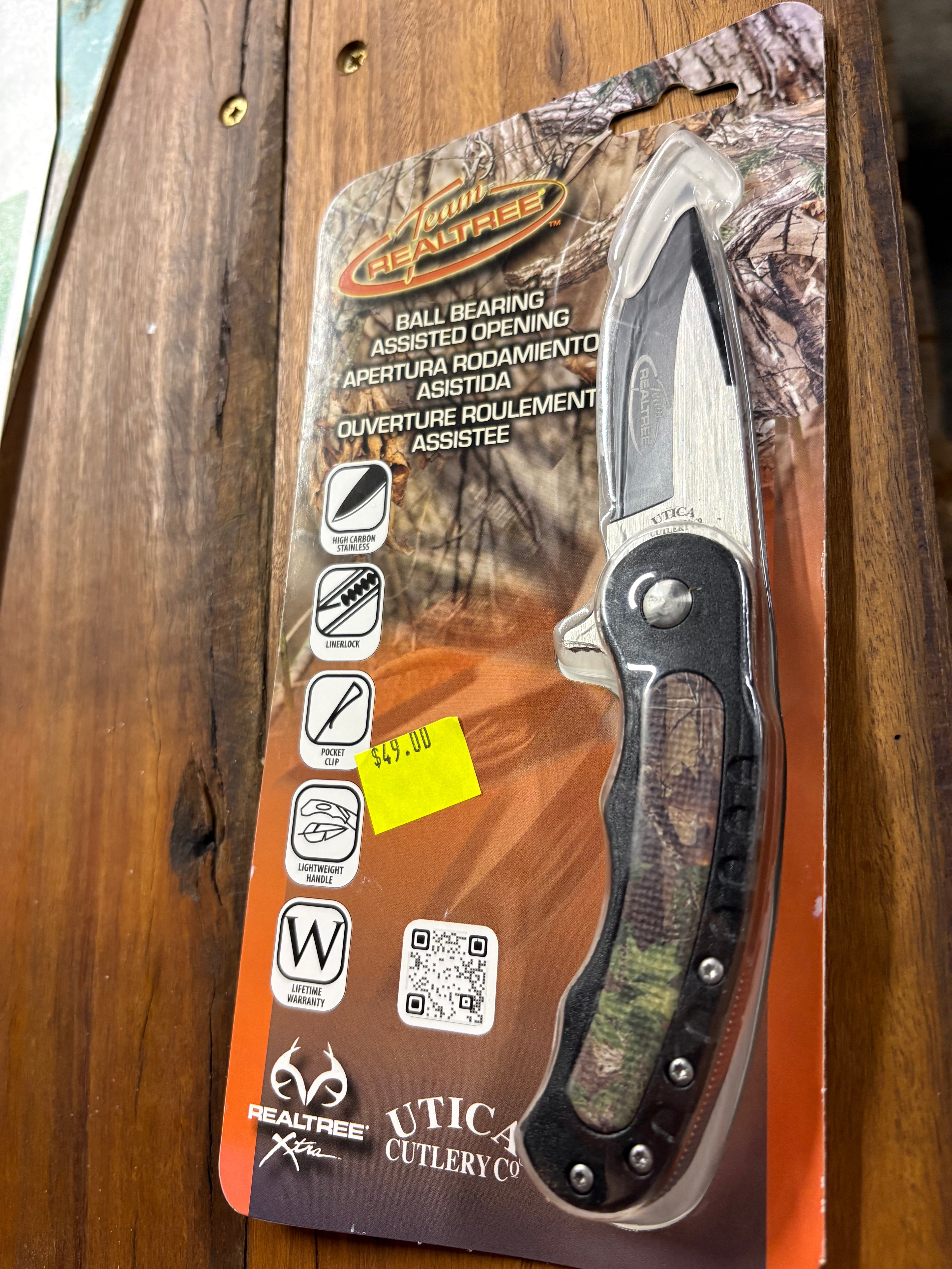Team REALTREE B Bearing knife