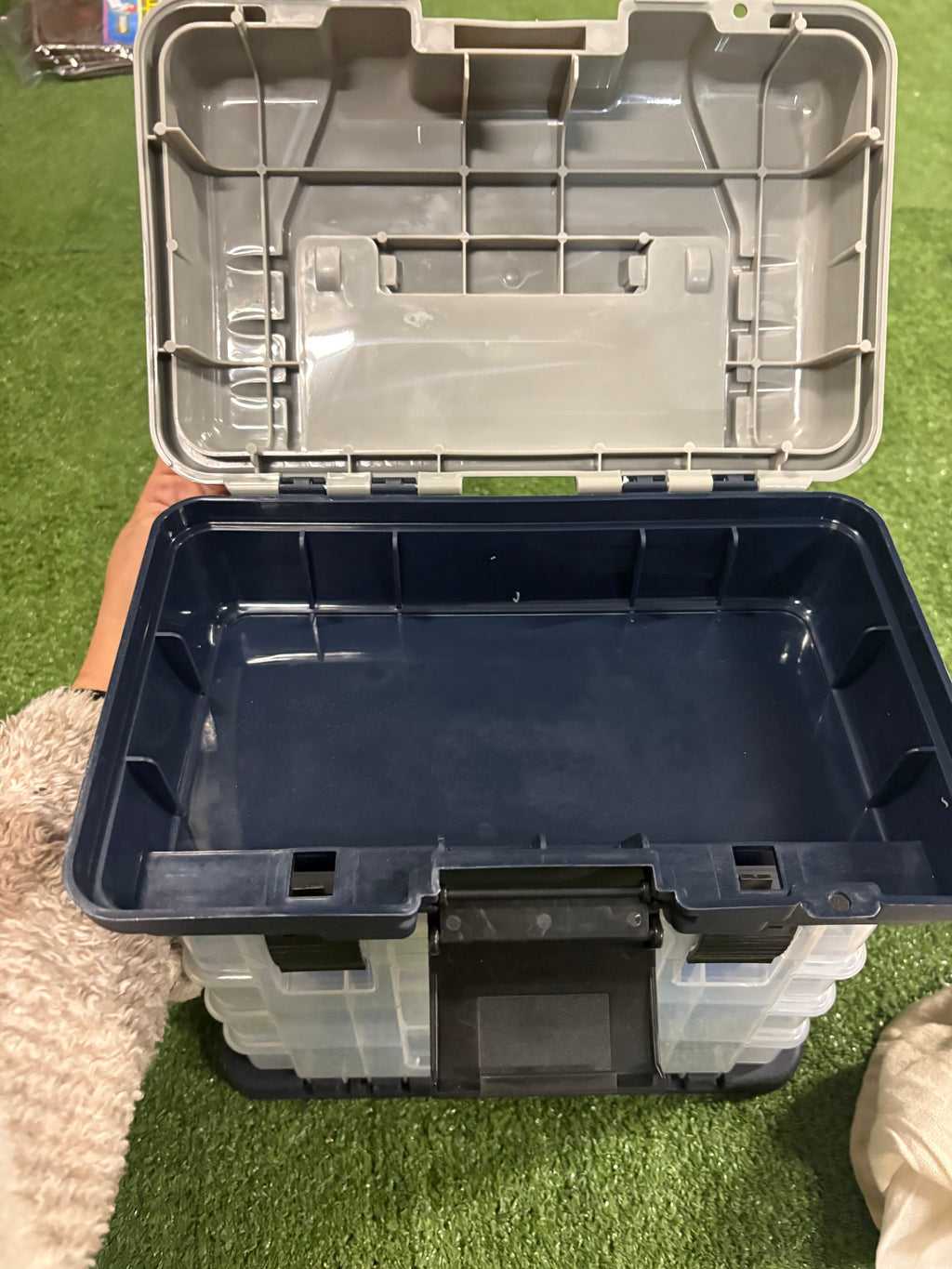 Hard plastic Tackle box