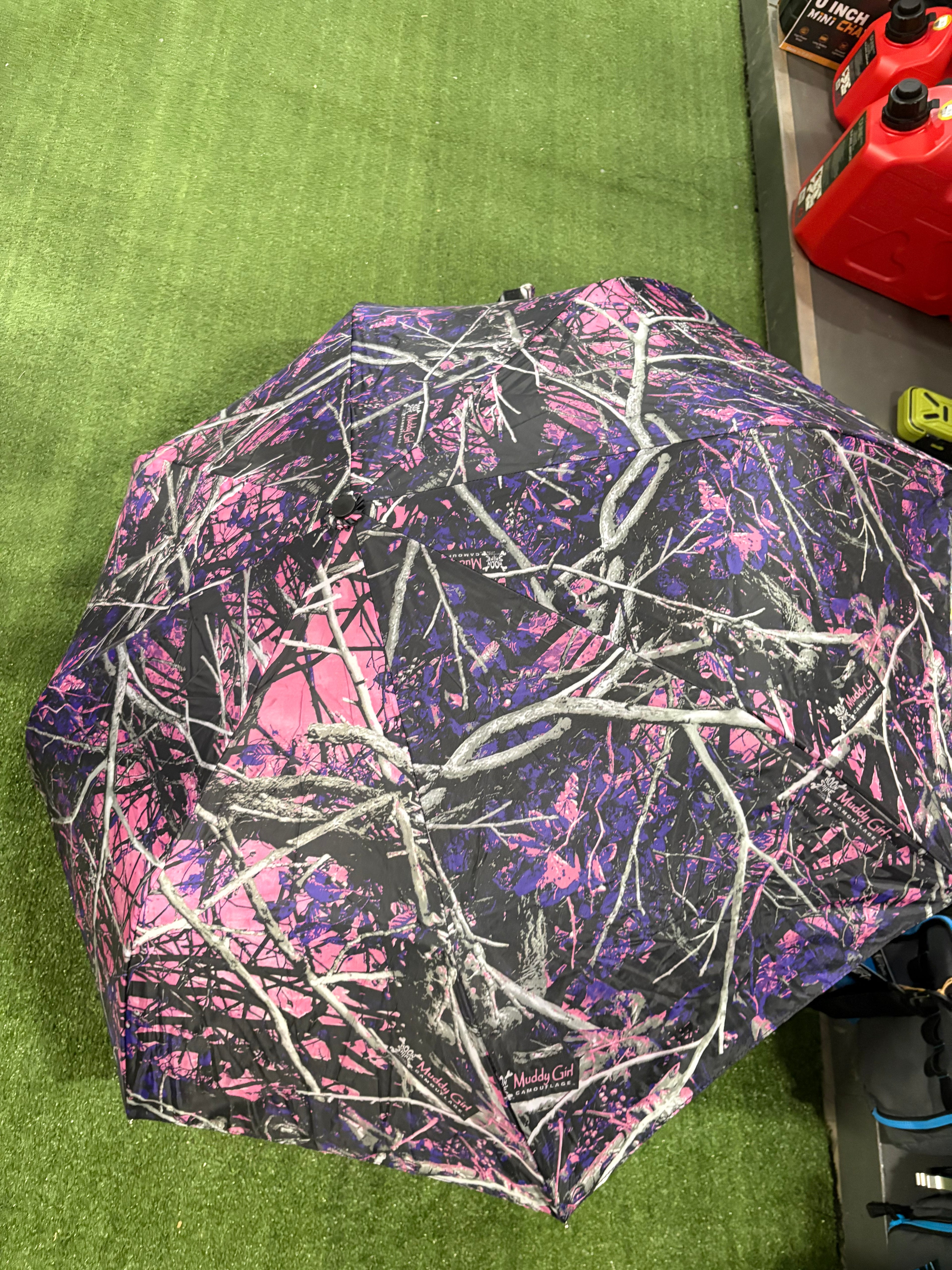 Pink camo umbrella