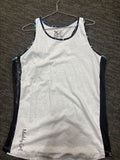 Camo white singlet with mesh sides