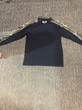 Long sleeve tee with camo sleeves