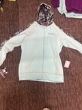 Blue camo muddy girl zip hooded jacket