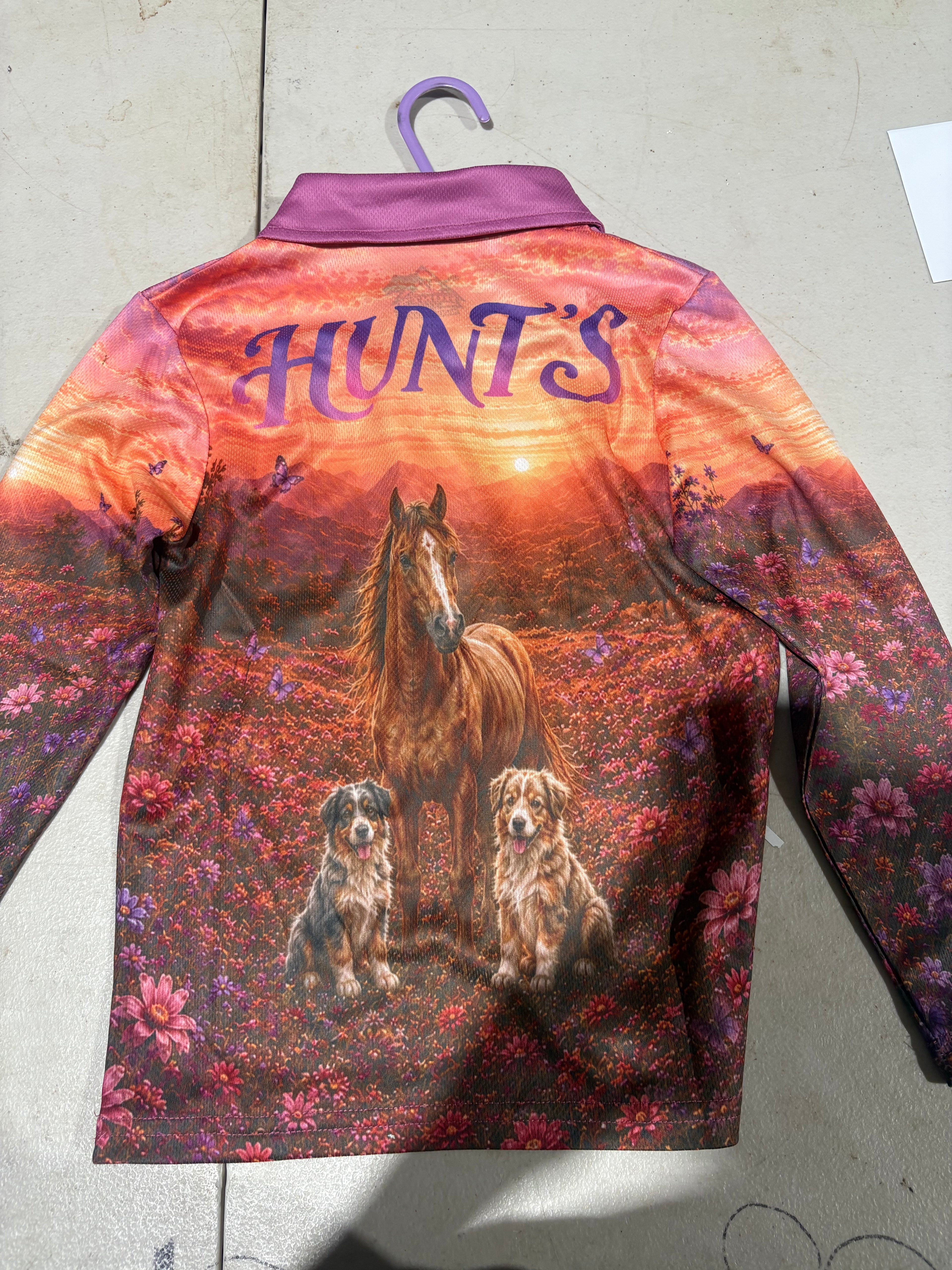 Fishing shirt - horse - Kids