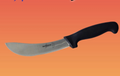 SICUT 6" Curved Blade Beef Skinning Knife Black