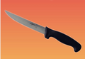 SICUT 6" Wide Blade Butchers Boning Knife Black